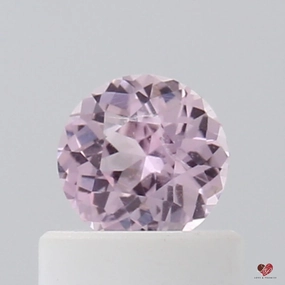 0.54cts Round Peach Blush Champagne Sapphire