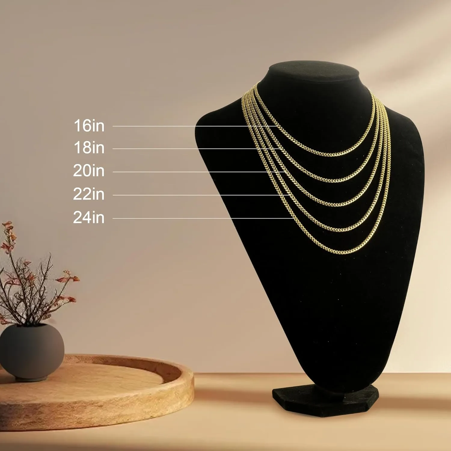 14K Gold Chain for Men Chunky Necklaces for Women 3.7mm wide Cuban Link Chain for Womens Necklaces Trendy Classic Design and Modern Simplicity Chunky Gold Necklace for Women Non Tarnish 16-24in