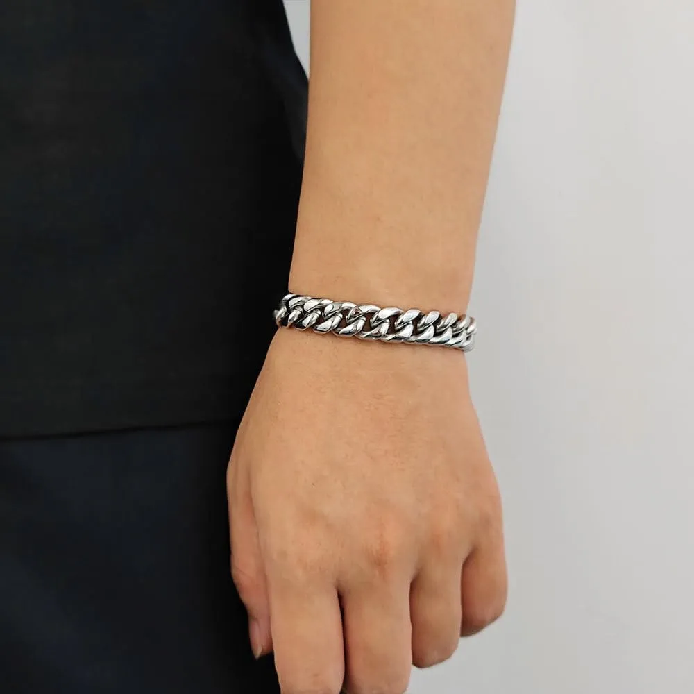 18k Gold Cuban Mesh Bracelet - Hip-Hop Style for Birthdays, Thanksgiving, Christmas - Suitable for Men & Women, Gift Box Packaging