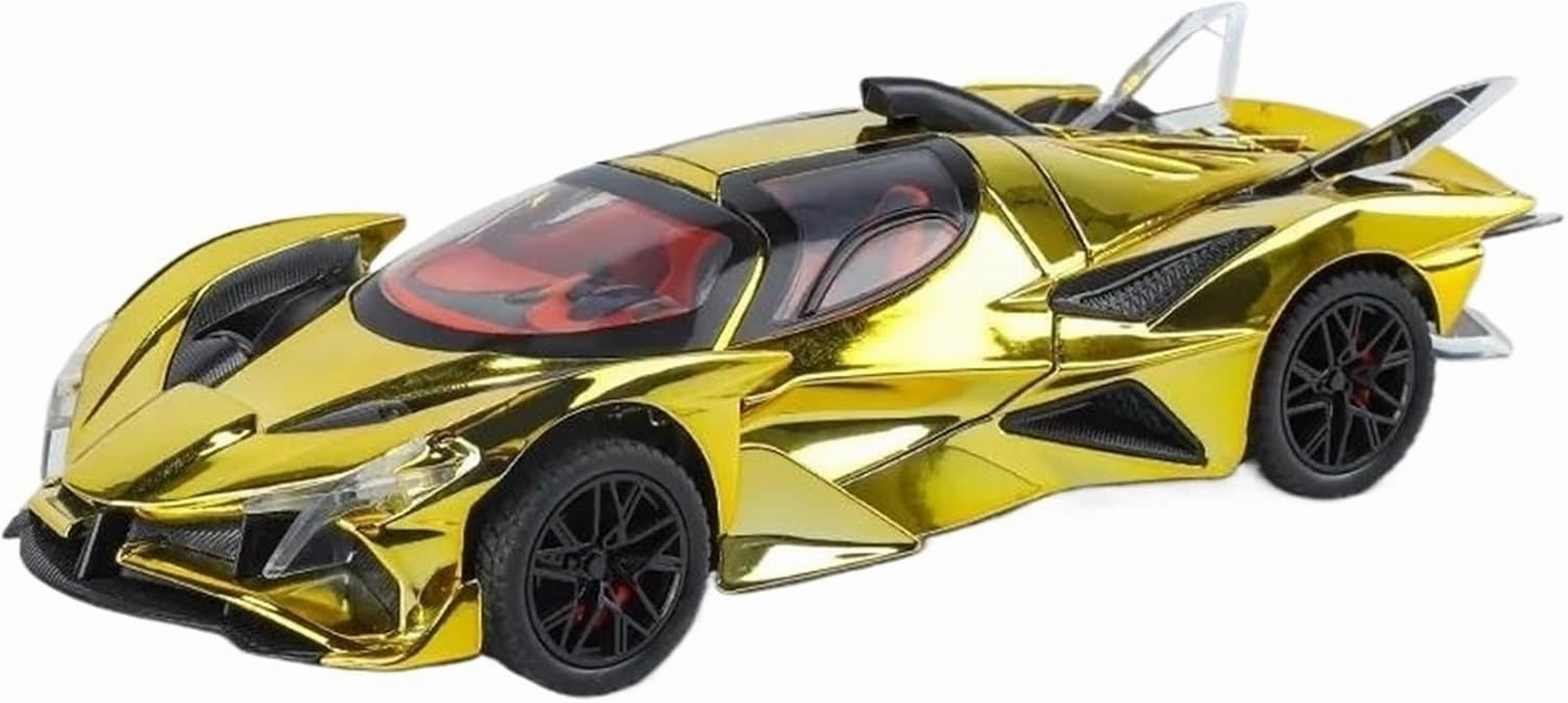 1:24 for EVO Electroplated Version Alloy Model Sports Car(Gold)