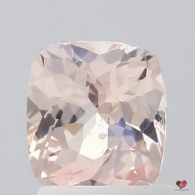 1.24cts Cushion Icy Blush Peach Champagne Sapphire