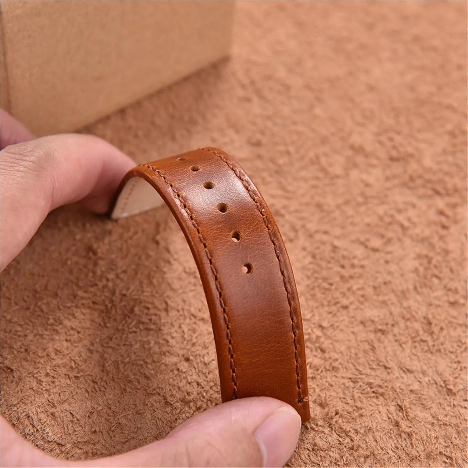20mm 22mm Leather Watch Strap Quick Release Watch Band Bracelet Wristband Men