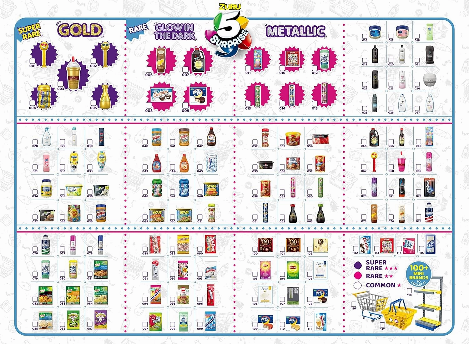5 Surprise Mini Brands (2 Pack) Series 1 by ZURU Amazon Exclusive Mystery Real Miniature Collectible Toy Capsule (PVC Tube Packaging), Gold