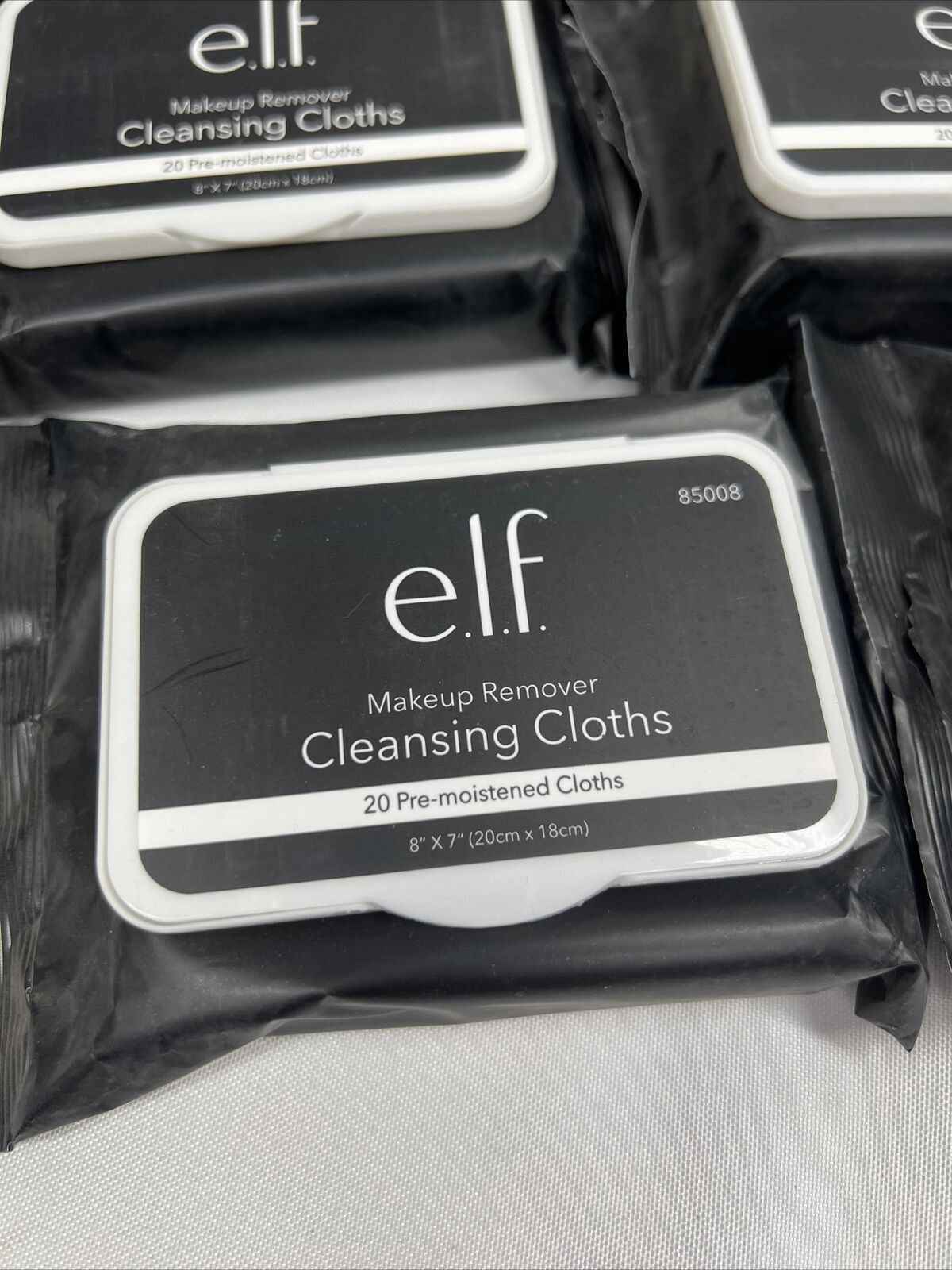 (6)  e.l.f. Makeup Remover Cleansing Cloths 20 Pre-Moistened Cloths 120 Wipes