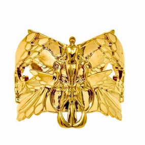 "Soaring" Cuff Bracelet - Gold & Champagne