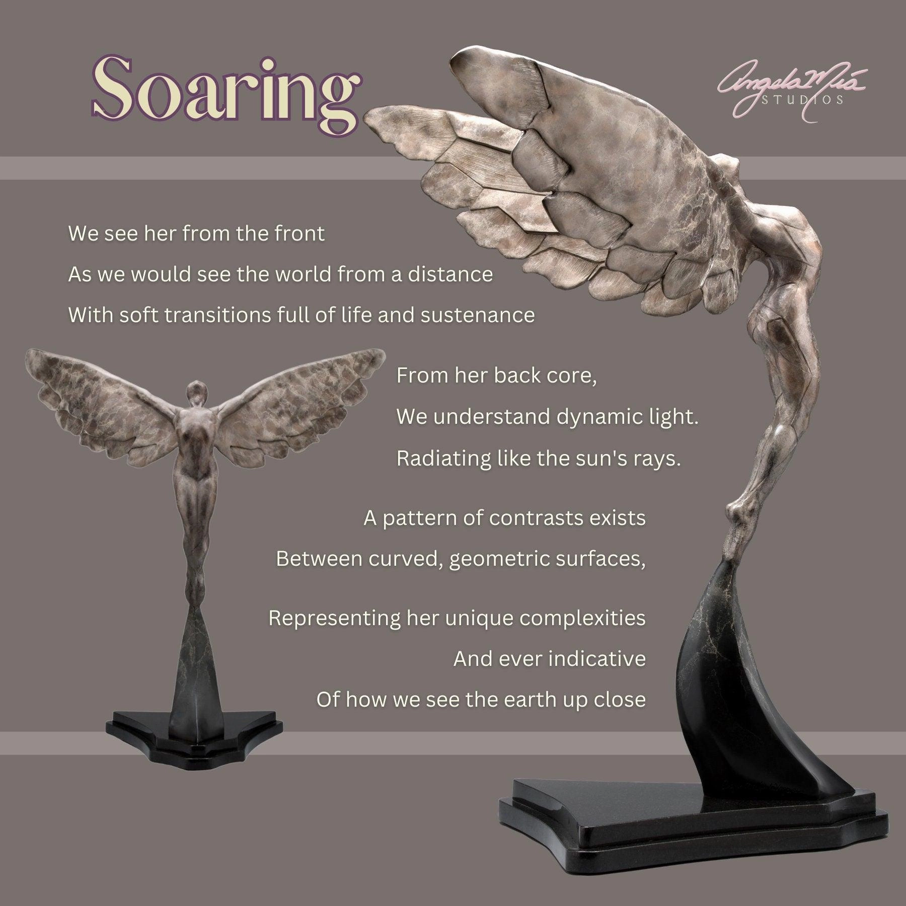 "Soaring" Cuff Bracelet - Gold & Champagne