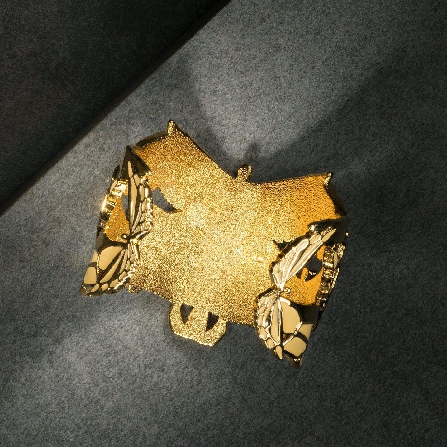 "Soaring" Cuff Bracelet - Gold & Champagne