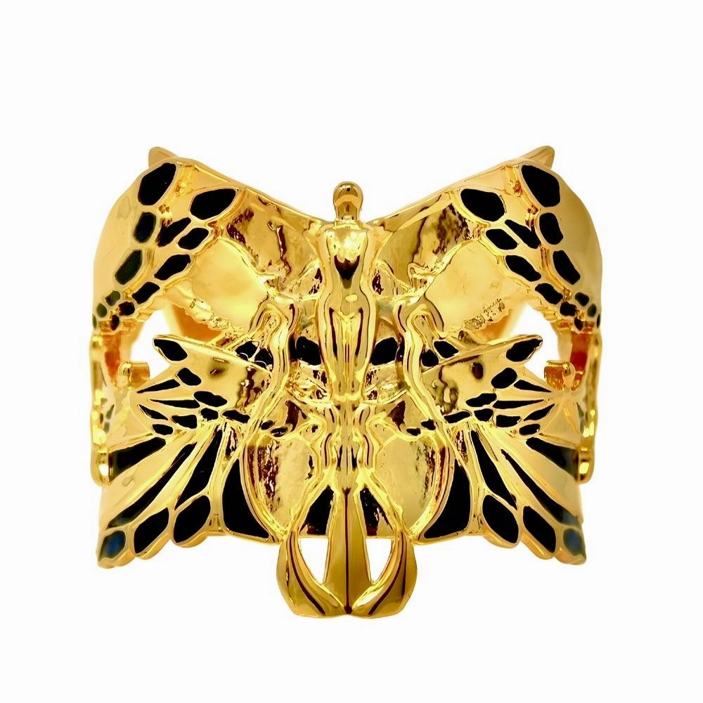 "Soaring" Cuff Bracelet - Gold & Champagne