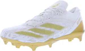 Adidas Adizero Electric Mens Shoes Size 8.5, Color: Cloud White/Gold Metallic/Cloud White-White/Chalk White
