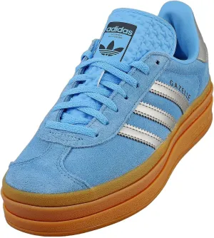 adidas Gazelle Bold Womens Sneaker (Blue Burst Silver, JI0327, 7)