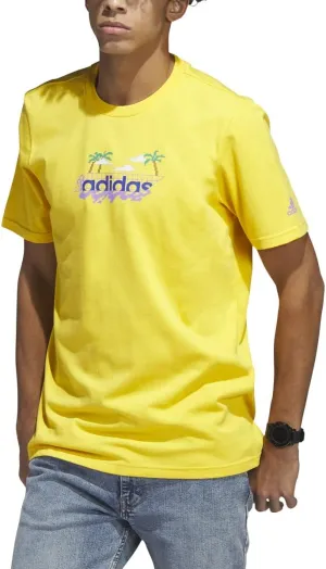 adidas Linear Mens Tshirt S Bold Gold