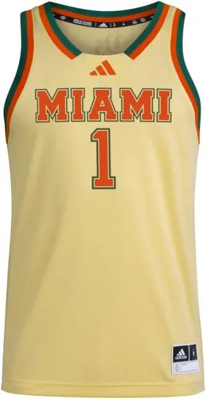adidas Mens Um Crew Neck Sleeveless Replica Jersey Basketball Casual - Yellow - Size M