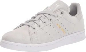 adidas Originals Men's Stan Smith Sneaker, Grey/White/Gold Metallic, 6