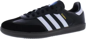 adidas Samba ADV Shoes, Core Black/Cloud White/Gold Metallic, 10 (M)