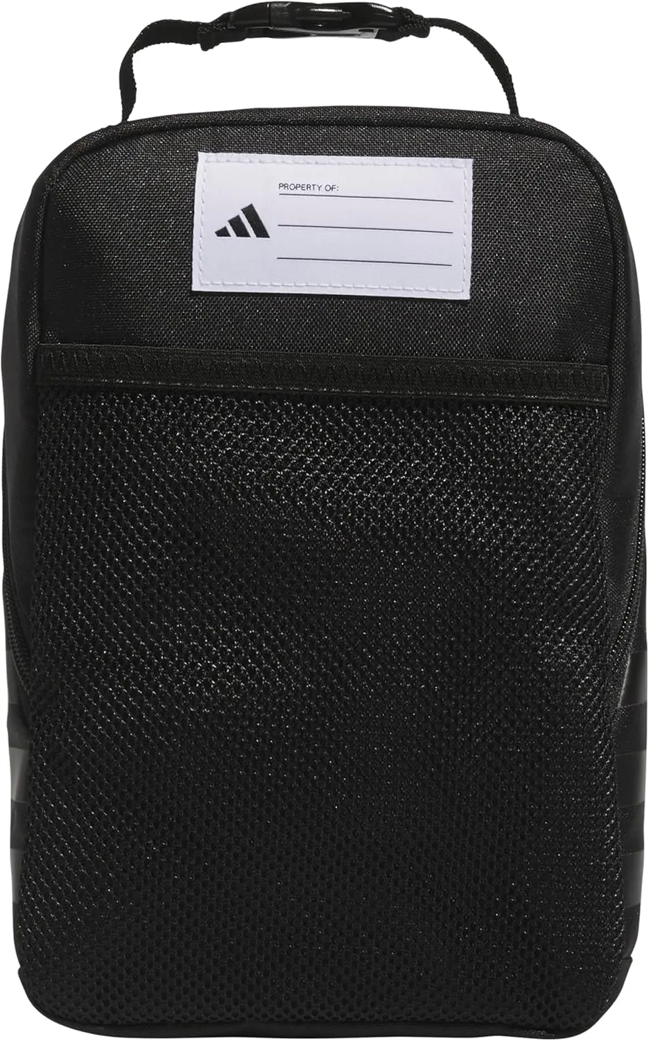 adidas Santiago Lunch Bag Cooler for Women and Men, Insulated Food Container Box with Mesh Pocket, Black/Gold Metallic/3.0, One Size