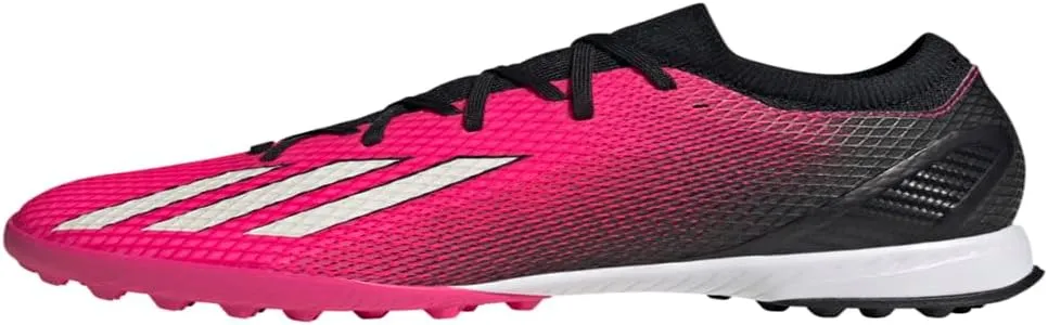 adidas Unisex X SPEEDPORTAL.3 Turf Soccer Shoe, Team Shock Pink/Zero Metallic/Black, 9.5 US Men