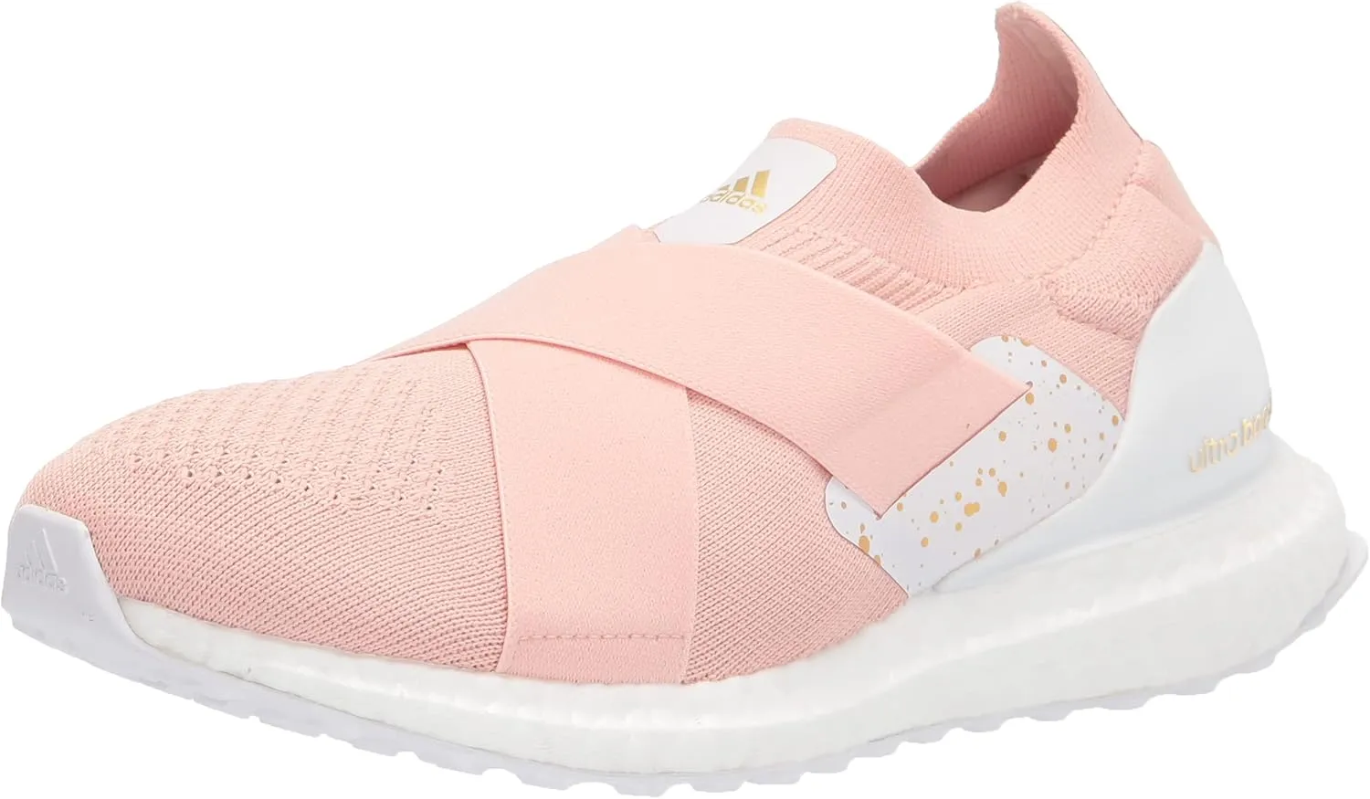 adidas Women's Ultraboost 5.0 DNA Running Shoe, Vapour Pink/Gold Metallic/White, 7.5