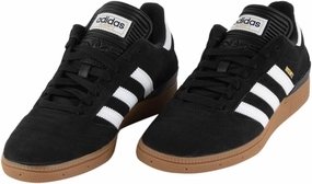 adidas Busenitz Pro Mens Shoes, Black/Running White/Metallic Gold, 8.5