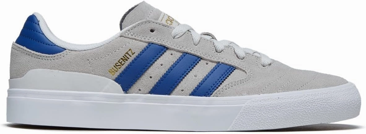 adidas Busenitz Vulc II Shoes - Crystal White/Royal Blue/Gold Metallic - 13.0