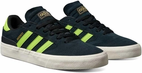 adidas Men's Busenitz Vulc Ii Shoes - Core Black/Solar Slime/Gold Metallic, 9.5