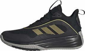adidas Men's Own The Game 3 Shoes Basketball Shoes, Core Black Gold Metallic Mgh Solid Grey, 12