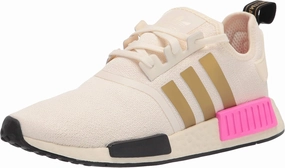 adidas Originals womens NMD_R1 Cream White/Gold Metallic/Screaming Pink 11