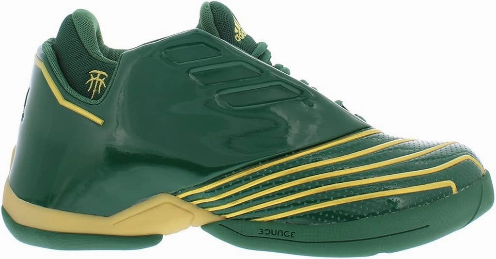 adidas T-Mac 2.0 Restomod Green/Gold/Metallic/White Men's Basketball Shoe USMEN 9.5 US WMN 10.5