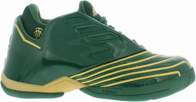 adidas T-Mac 2.0 Restomod Green/Gold/Metallic/White Men's Basketball Shoe USMEN 9.5 US WMN 10.5