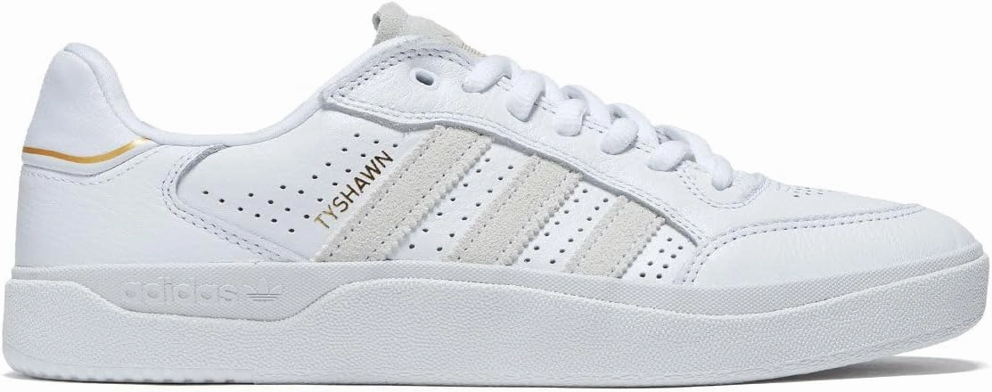adidas Tyshawn Low Shoes - FTWR White/FTWR White/Gold Metallic