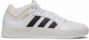 Adidas Tyshawn Shoes - White/Black/Gold Metallic - 7.0