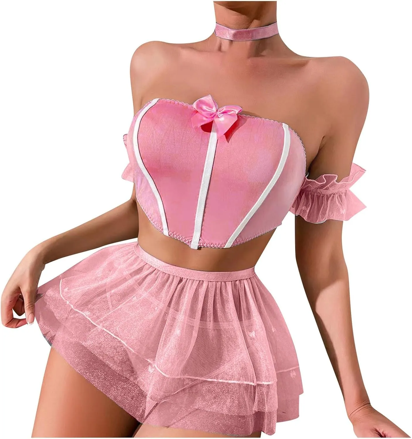 Adult Lingerie Womens Bralette And Panty Set Strappy Lace Sexy plus Size Hell Bunny