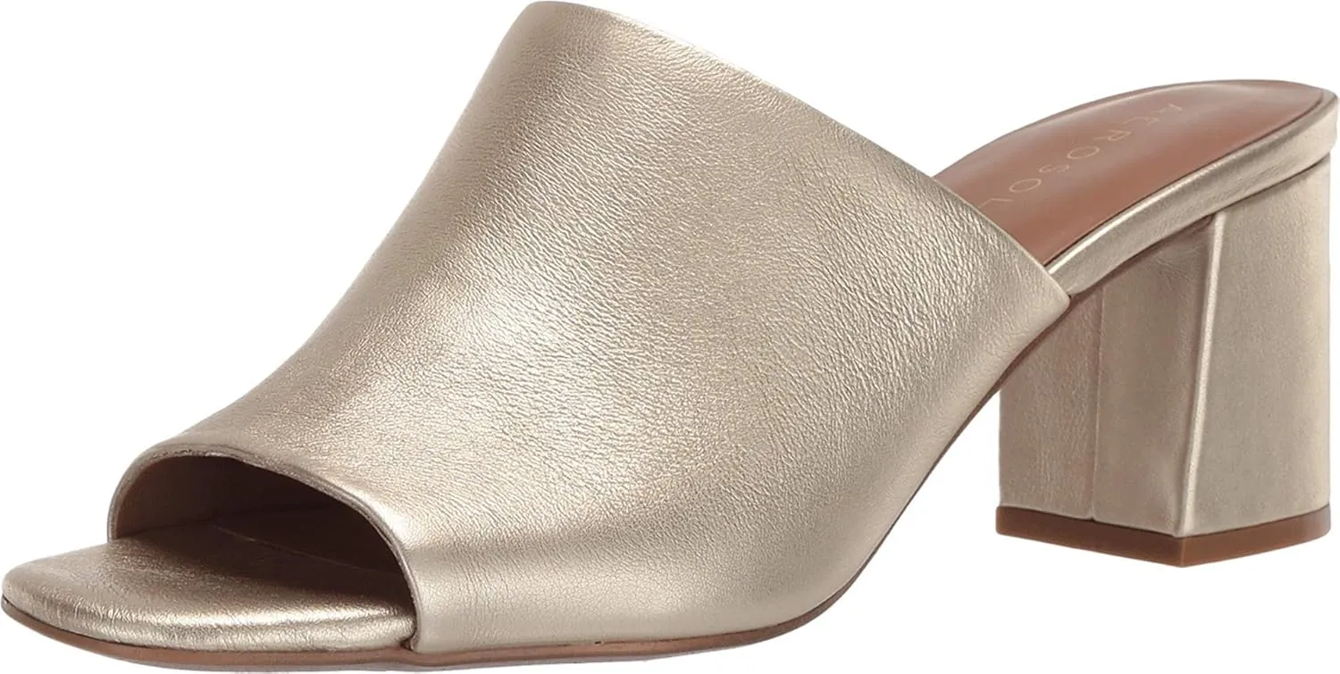 Aerosoles Women's Erie Heeled Sandal, Gold Metallic, Medium