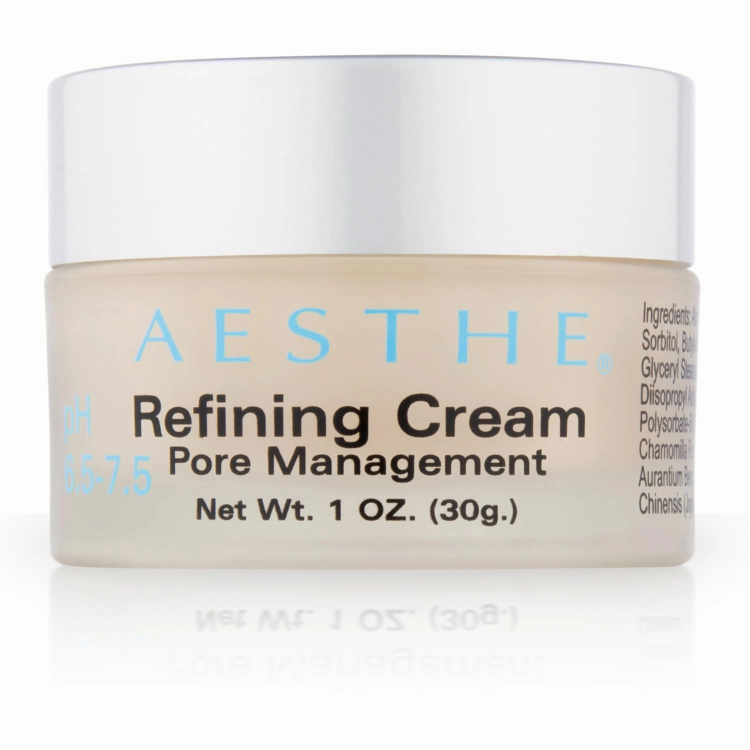 Aesthe Refining Cream - Pore Management - Oily & Combination Skin Types - Botanical Creams to Balance, Soften, Refine Pores - Non-Greasy - Aloe, Jojoba, Safflower - Vegan, Gluten-Free - 1 oz