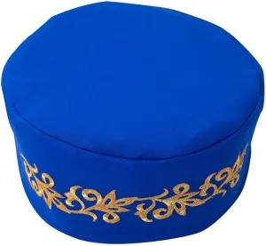 African Kufi Hat with Gold Embroidery Ankara Kufi Hats Men Hat Accessory Cap