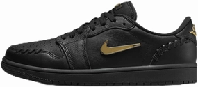 Air Jordan 1 Low Method of Make Women's Shoes (FN5032-007, Black/Metallic Gold) Size 10