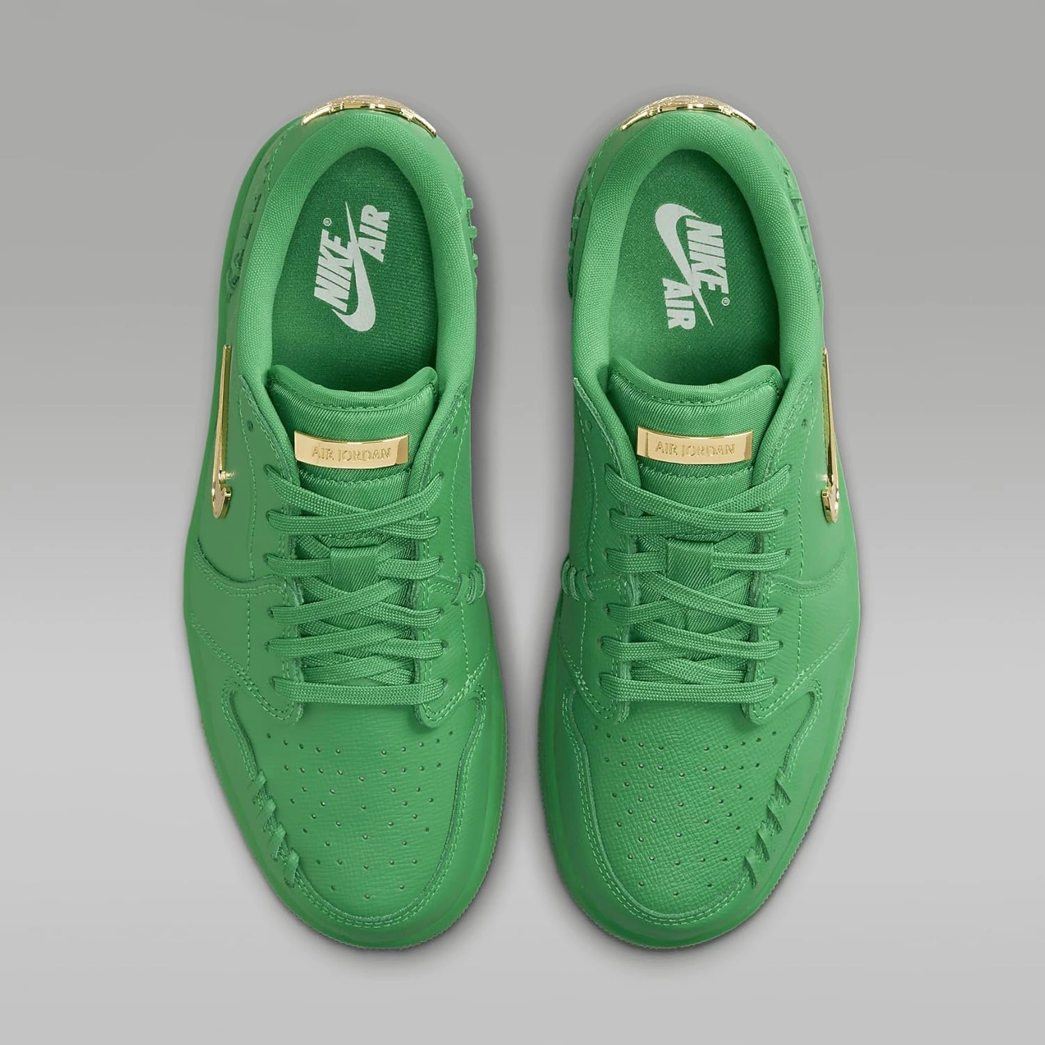 Air Jordan 1 Low Method of Make Women's Shoes (FN5032-300, Lucky Green/Metallic Gold)