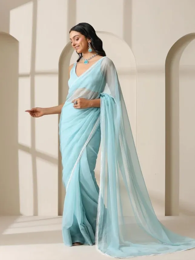Alia Bhatt Collection: Floral Printed Satin Silk Sarees for Parties