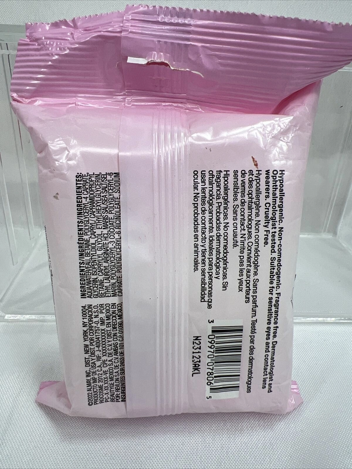 Almay Biodegradable Micellar Makeup Remover Cleansing Towelette 25ea Wipes