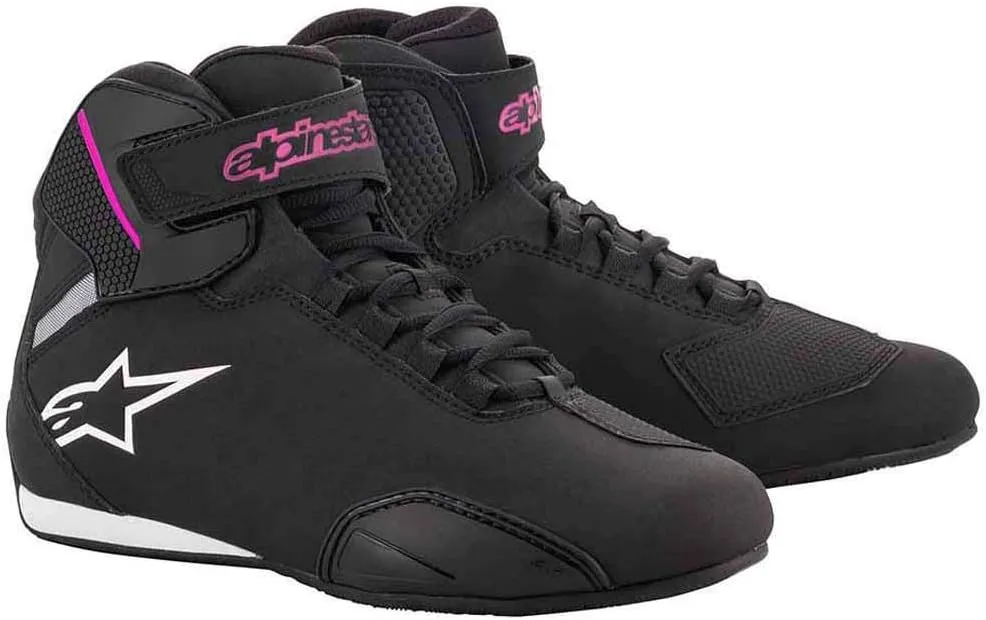 Alpinestars Women's Stella Sektor Shoes, Black/Fuchsia, 5