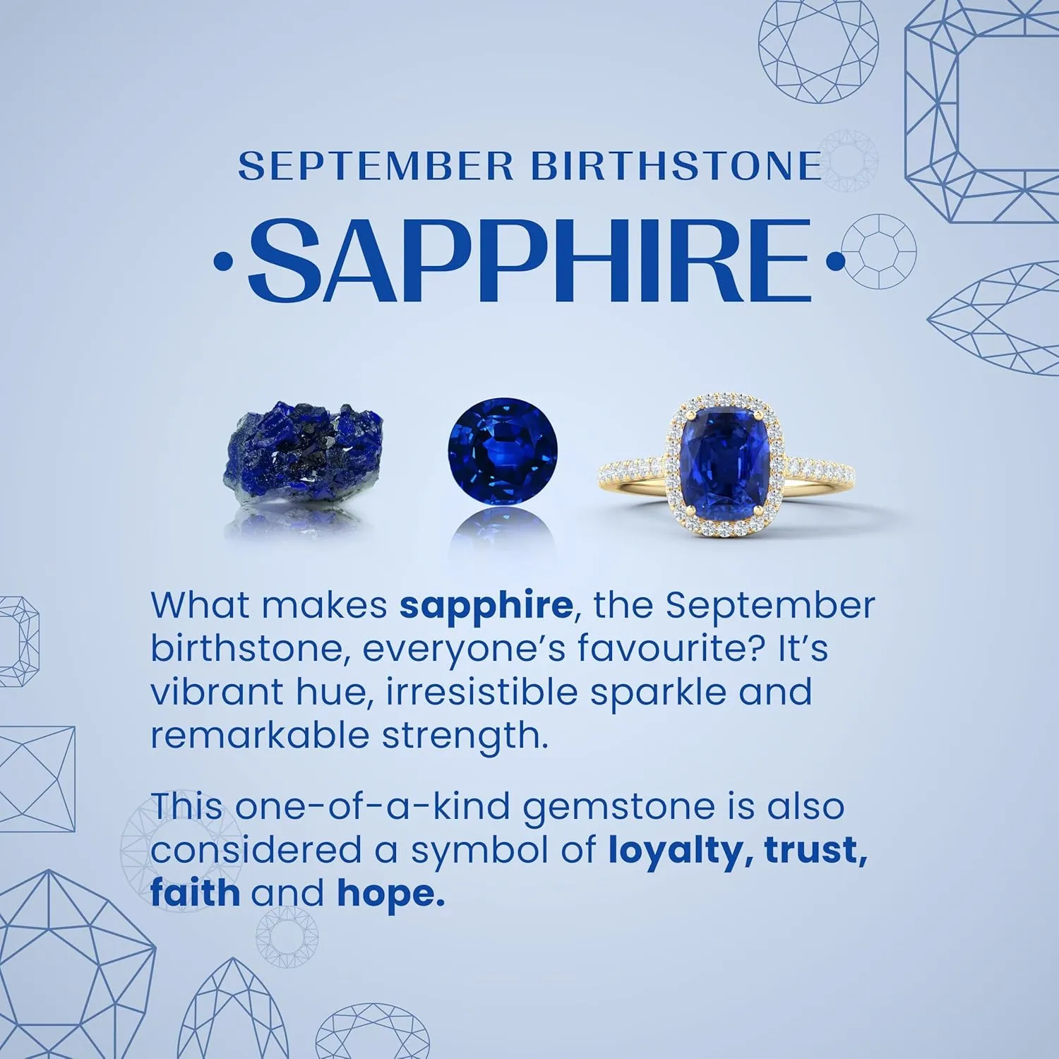 ANGARA Natural Oval & Pear Blue Sapphire Drop Earrings with Diamond Halo in 14K Solid Gold/Platinum | September Birthstone, Birthday, Engagement, Anniversary, Wedding Jewelry Gift for Women