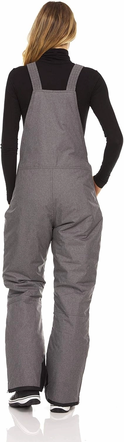 Arctic Quest Womens Ski Snow Bibs Pants Insulated Water Resistant Overalls Snowboarding Winter Waterproof Pants Women