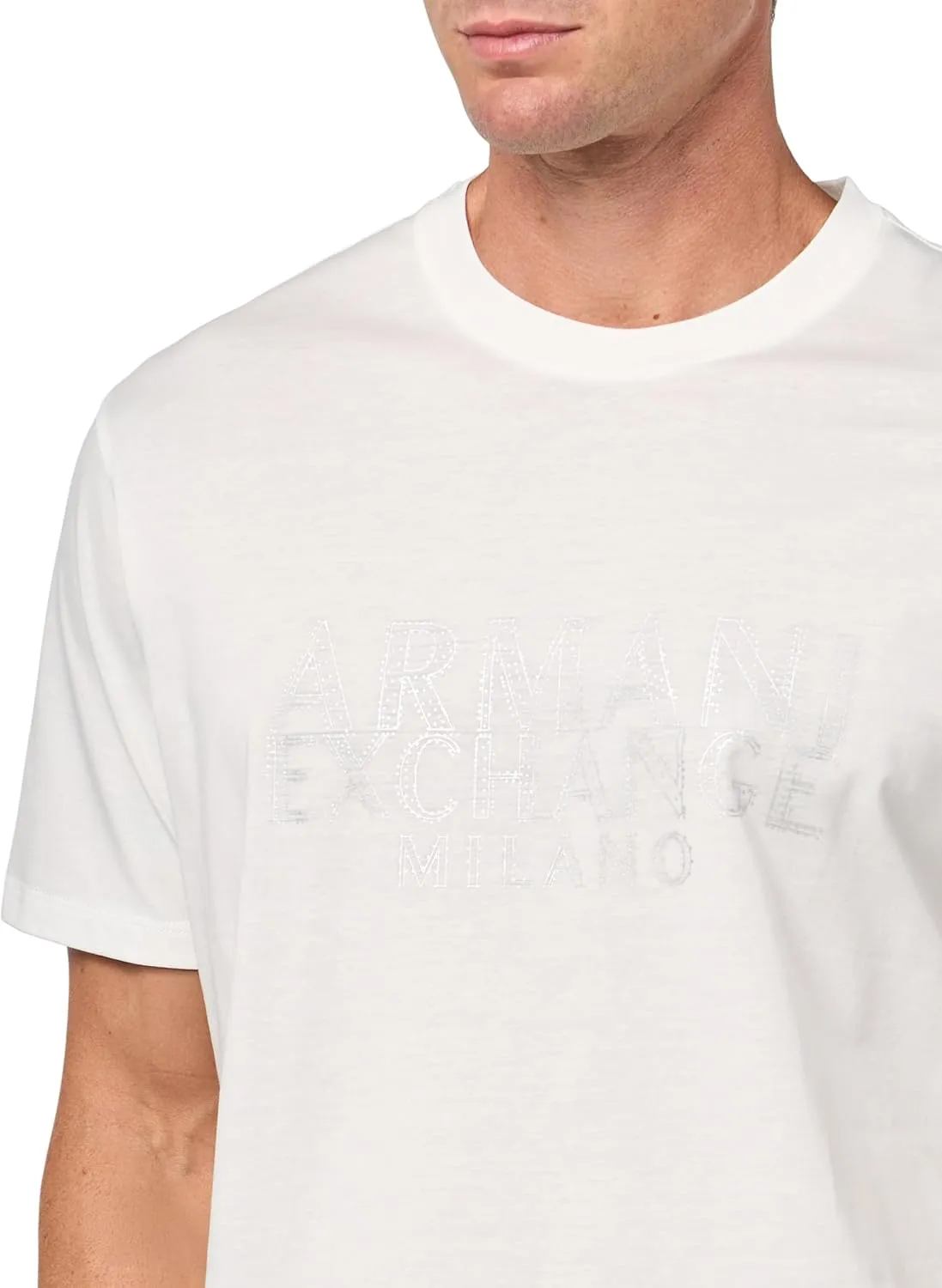Armani Exchange Men's Ax Milano Black & Gold T-Shirt