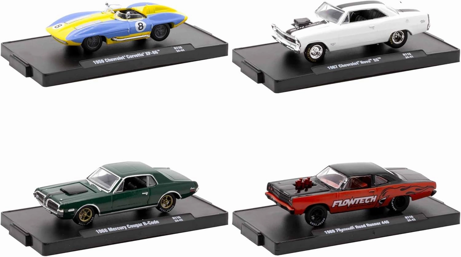 Auto-Drivers Set of 4 Pieces in Blister Packs Release 116 Limited Edition to 7000 Pieces Worldwide 1/64 Diecast Model Cars by M2 11228-116