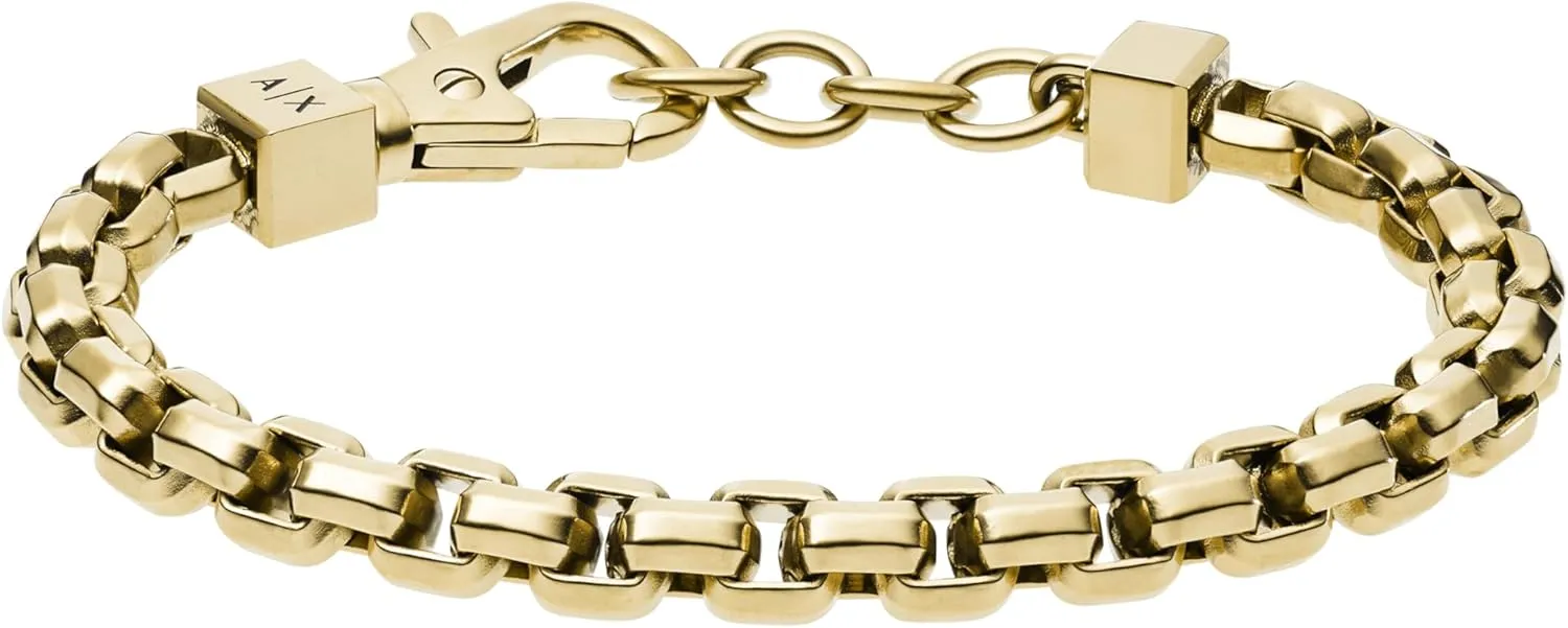A|X Armani Exchange Stainless Steel Chain Bracelet for Men