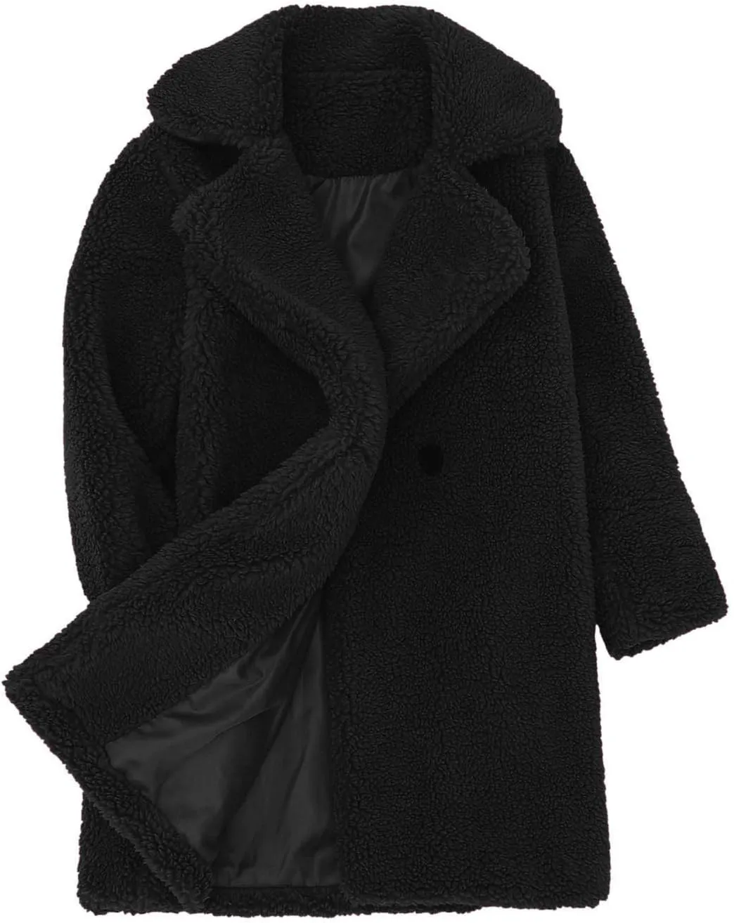 Baby Girls Faux Fur Teddy Long Coat Toddler Kids Winter Fleece Jacket Fluffy Jacket Warm Trench Outwear Overcoat