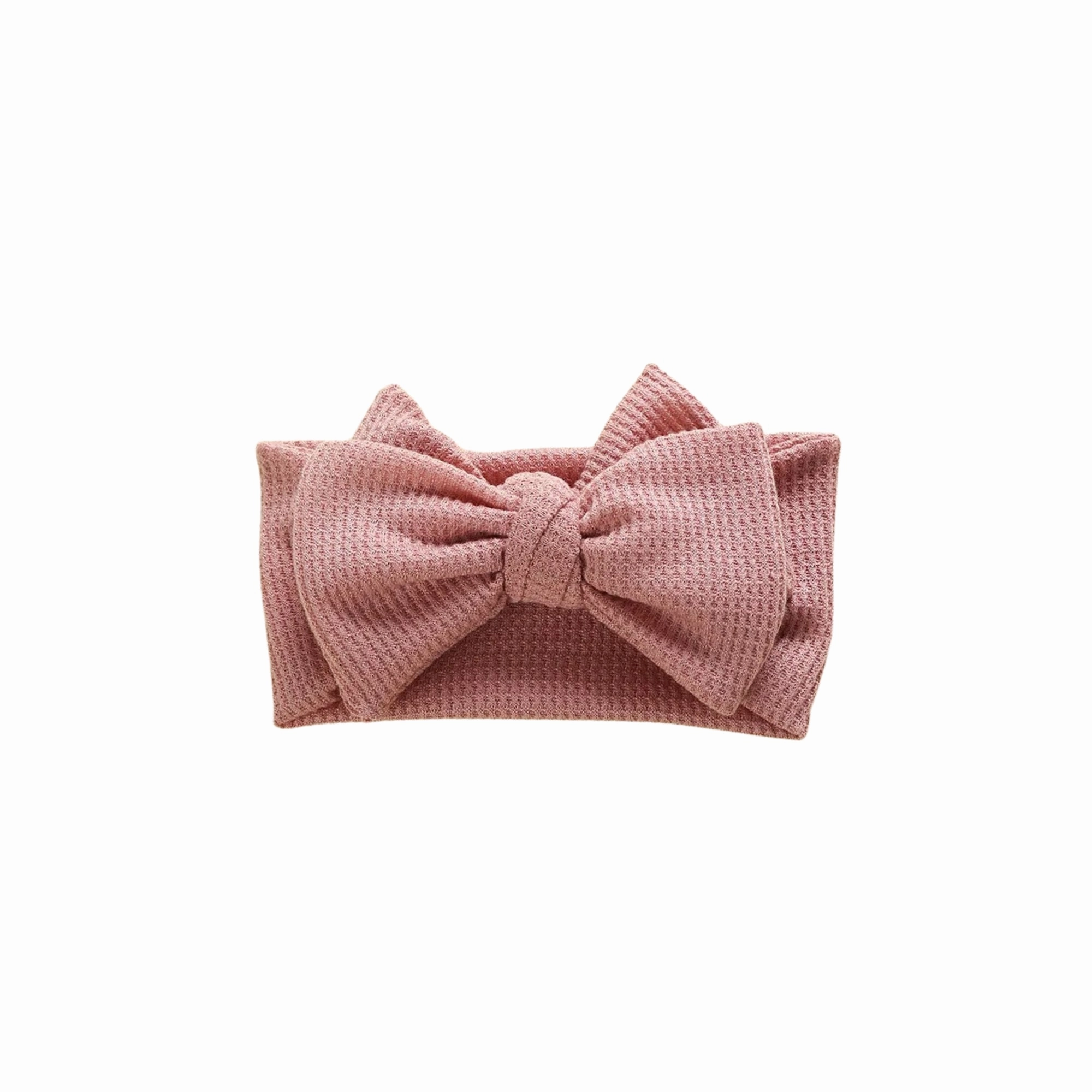 Baby Waffle Top Knot Headband in Blush