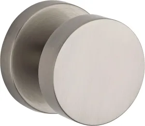 Baldwin HD.CON.CRR Modern Single Dummy Door Knob with Modern Round Rose from the, Satin Nickel
