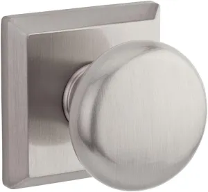 Baldwin PSROUTSR150 Reserve Passage Round with Traditional Square Rose in Satin Nickel Finish