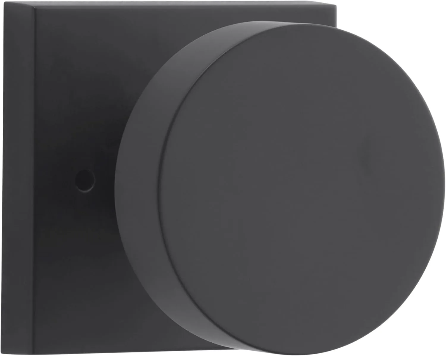 Baldwin PV.CON.CSR Contemporary Privacy Door Knob with Square Rose - Satin Black