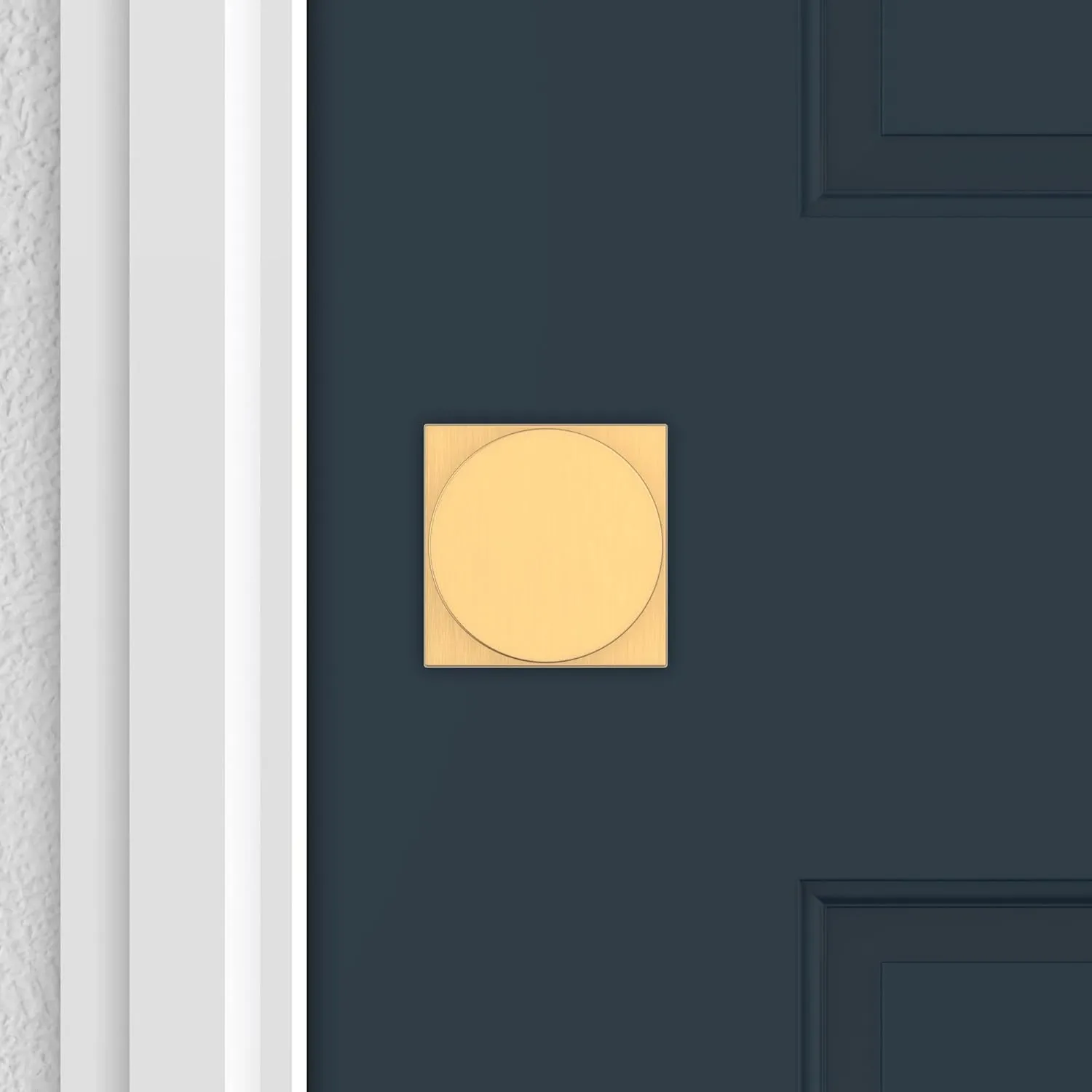 Baldwin PV.CON.CSR Contemporary Privacy Door Knob with Square Rose - Satin Black